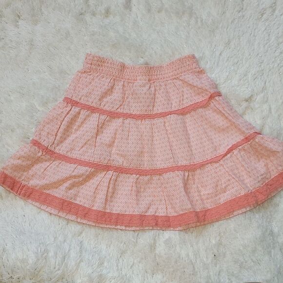 JANIE AND JACK PEACH TIERED SKIRT, SIZE 12-18 MONTHS - Picture 6 of 6